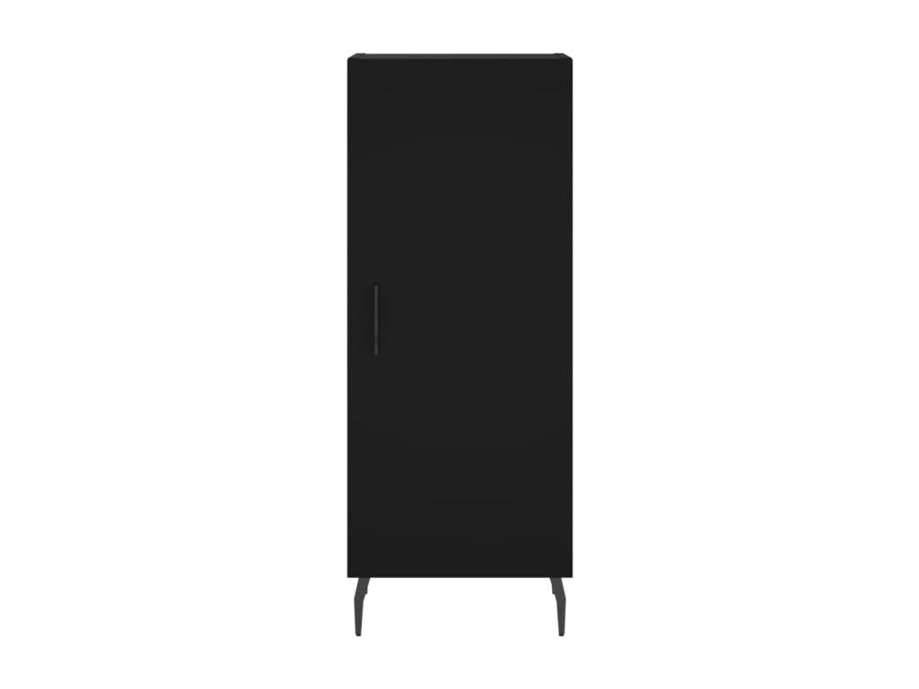 Credenza in legno ingegnerizzato nero, 34,5 x 34 x 90 cm