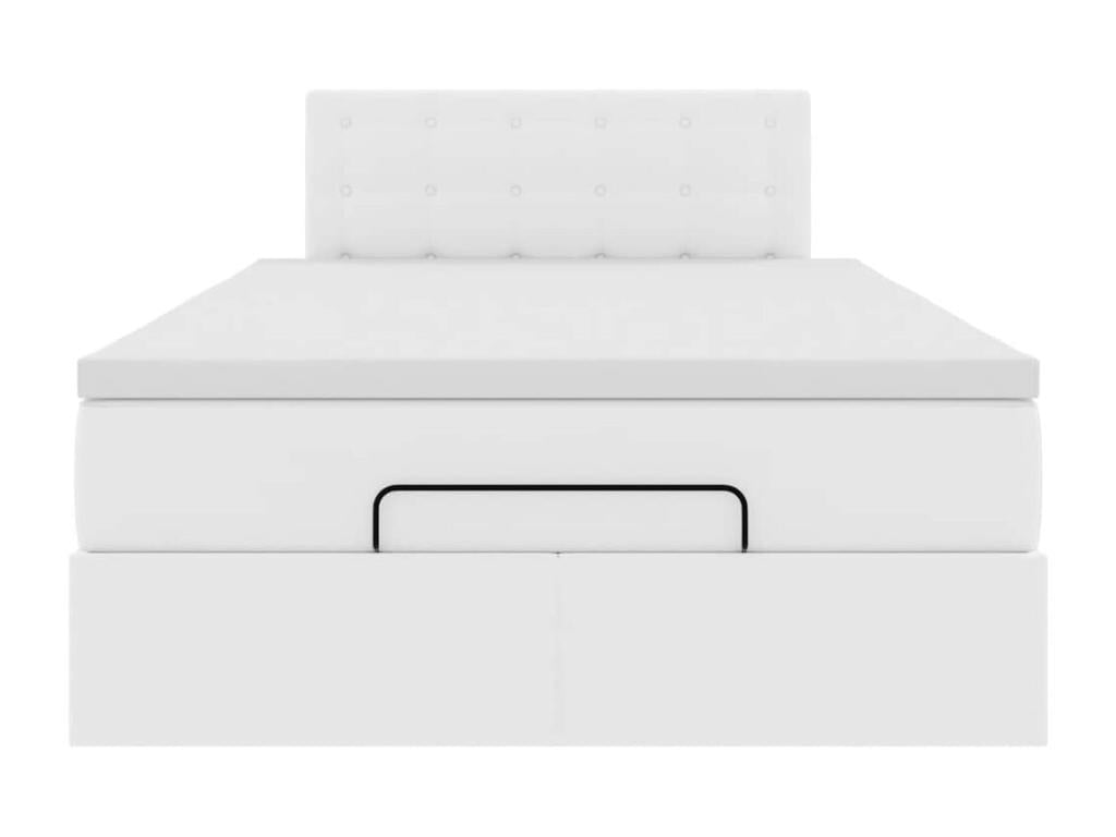 Materasso in similpelle bianca, 120 x 190 cm