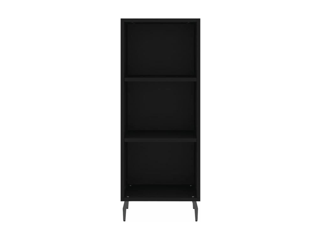 Credenza in legno ingegnerizzato nero, 34,5 x 32,5 x 90 cm