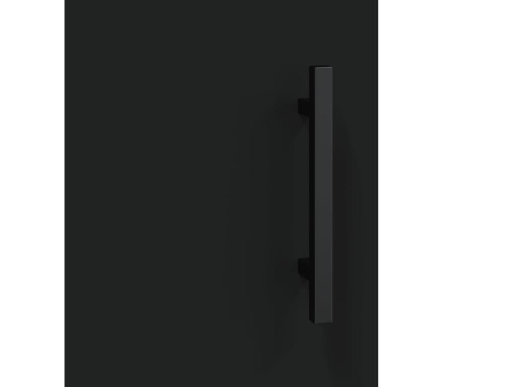 Credenza nera, 69,5 x 34 x 180 cm