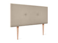 Letto in tessuto beige, 110 x 105 cm