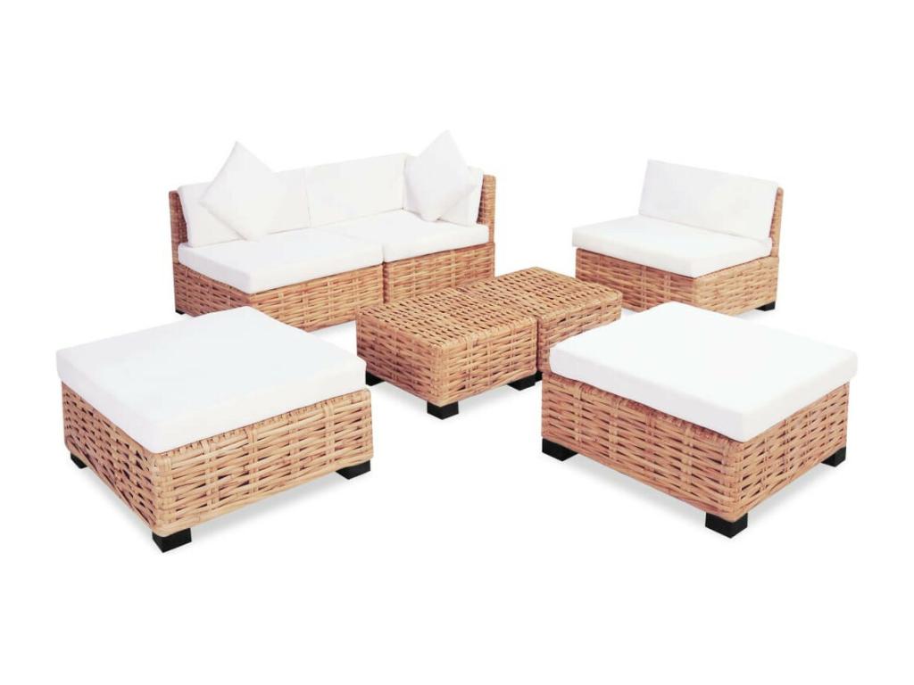 Set di mobili da esterno naturali