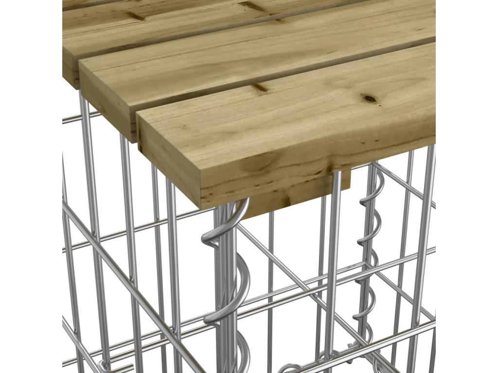 Panca in legno di pino marrone, 203 x 44 x 42 cm