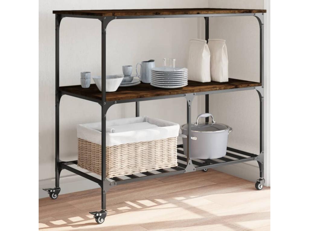 Mobili per la casa in legno ingegnerizzato marrone, 100 x 50 x 95 cm