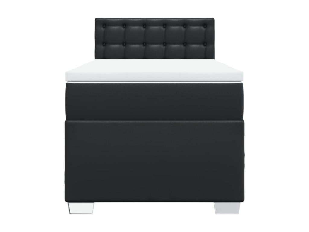 Materasso in similpelle nera, 100 x 200 cm