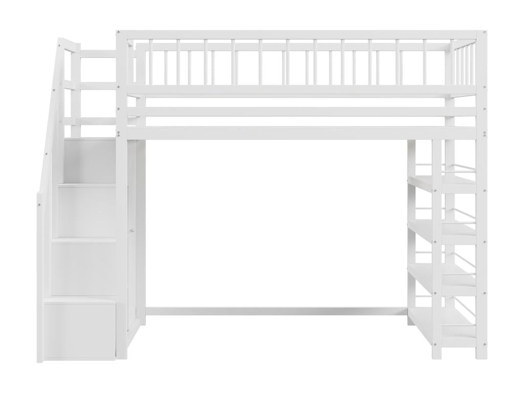 Letto in legno massello bianco, 90 x 200 cm