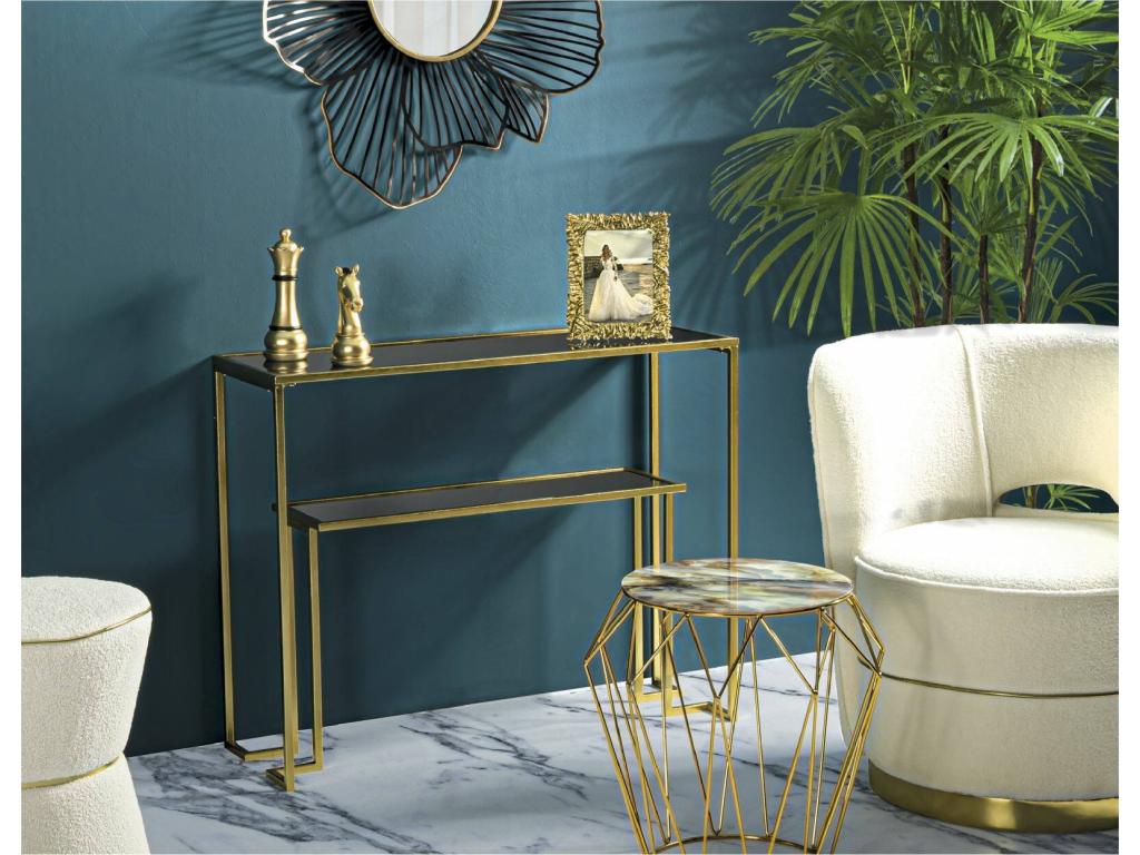 Tavolo oro, 100 x 35 cm