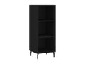 Credenza in legno ingegnerizzato nero, 34,5 x 32,5 x 90 cm