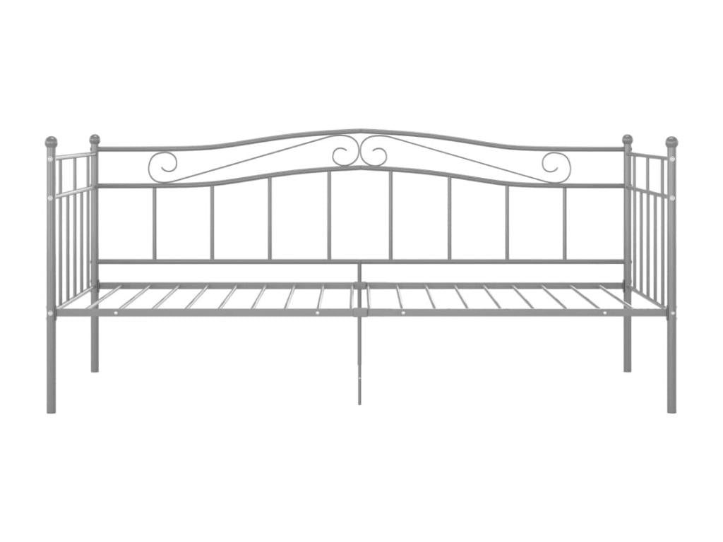 Materasso in metallo grigio, 90 x 200 cm