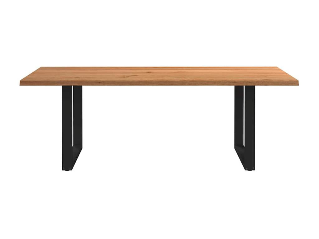 Tavolo da pranzo in legno di quercia marrone - dlz1766572606690