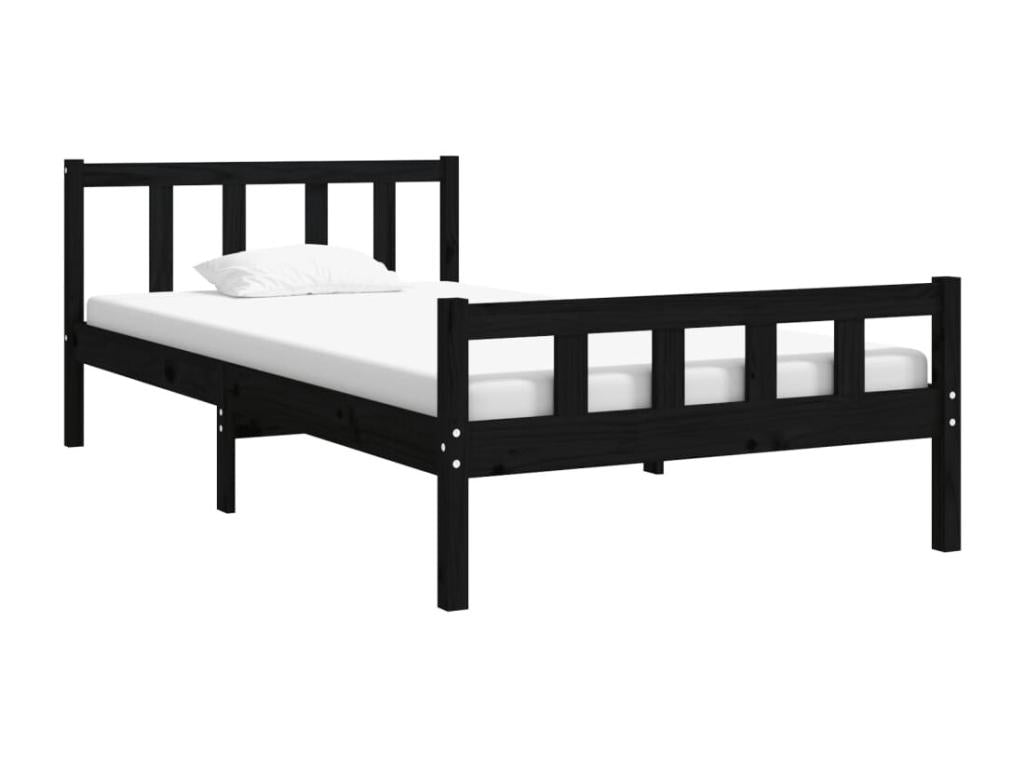 Struttura letto nera, 100 x 200 cm