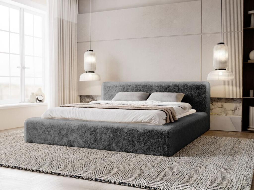 Letto grigio, 180 x 200 cm