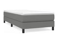 Letto in tessuto grigio, 90 x 200 cm
