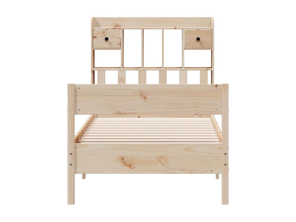 Materasso in legno di pino marrone, 90 x 190 cm