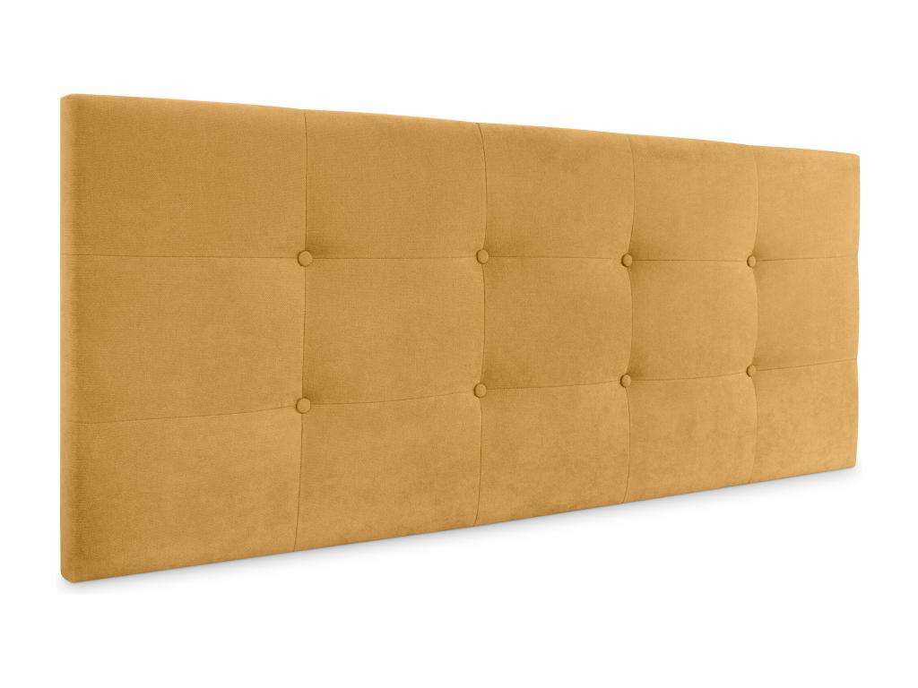 Letto in tessuto giallo, 145 x 60 cm