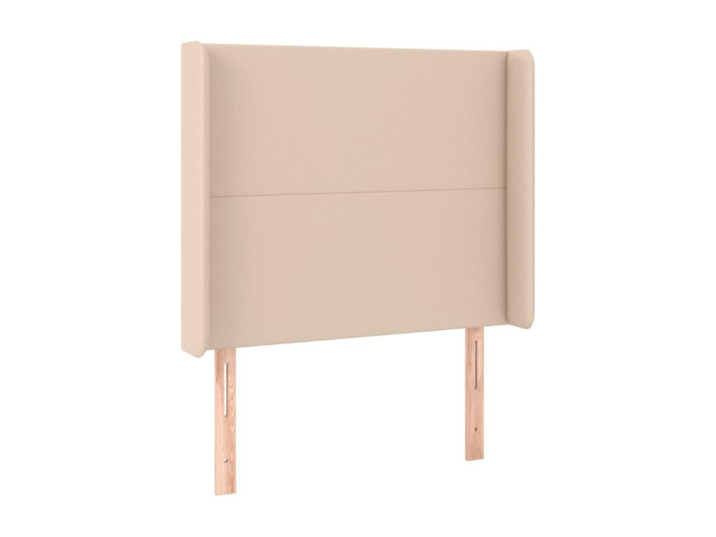 Letto in similpelle marrone, 93 x 16 x 118 cm