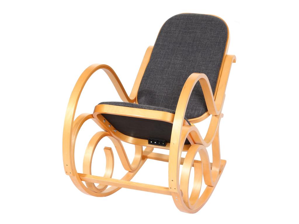 Poltrona in tessuto grigio