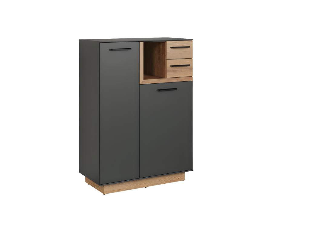 Credenza in legno di quercia grigia