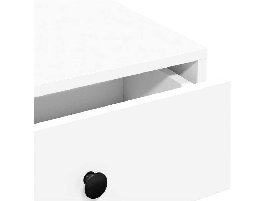 Tavolino da caffè bianco, 90 x 90 x 28 cm