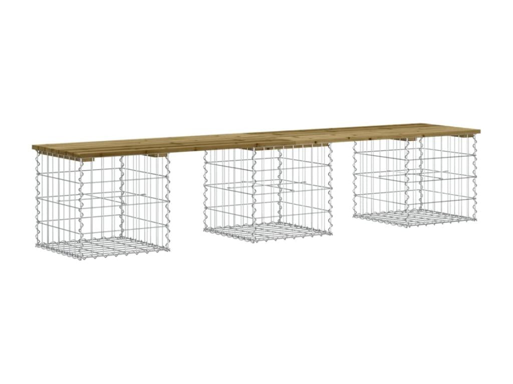 Panca in legno di pino marrone, 203 x 44 x 42 cm - dlz1766572658689