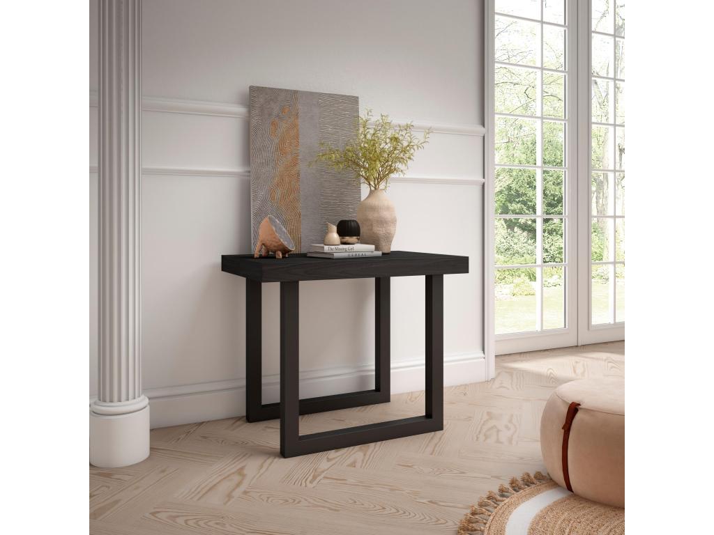 Tavolo in legno massello nero