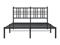 Struttura letto in metallo nero, 140 x 200 cm