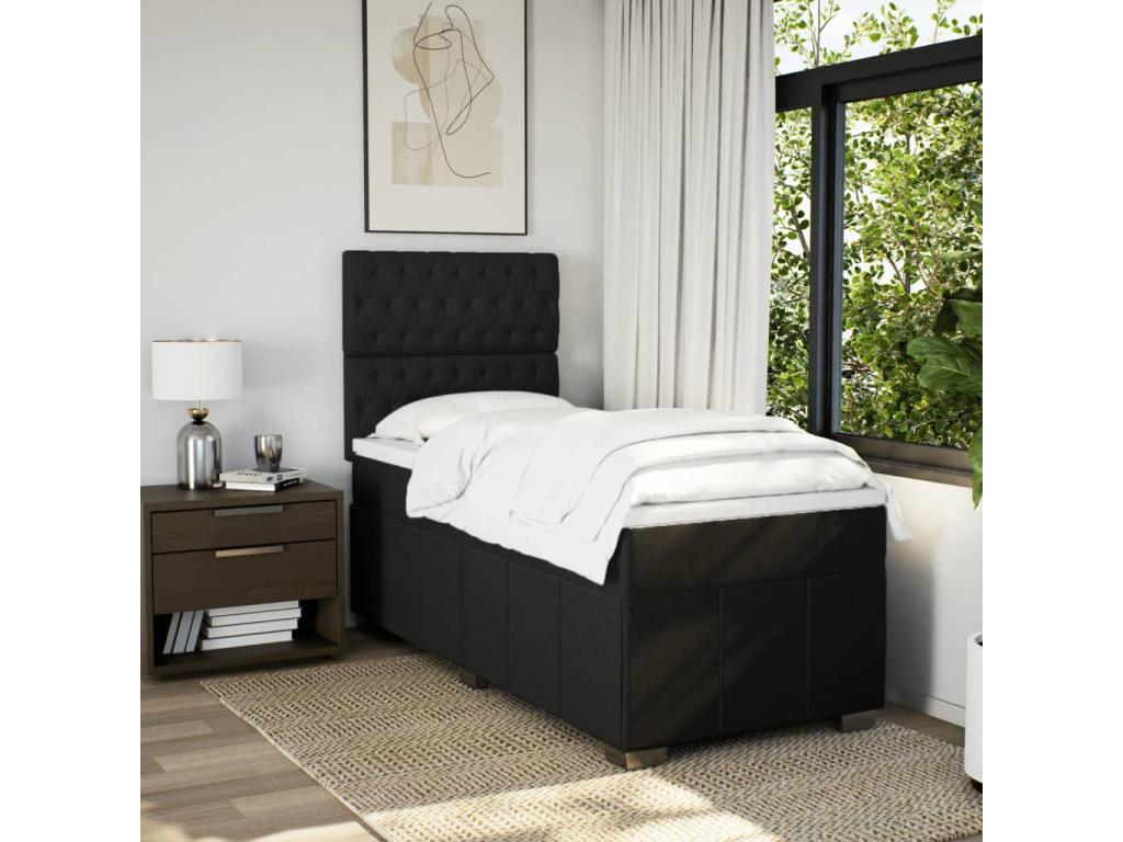 Materasso in tessuto nero, 90 x 200 cm