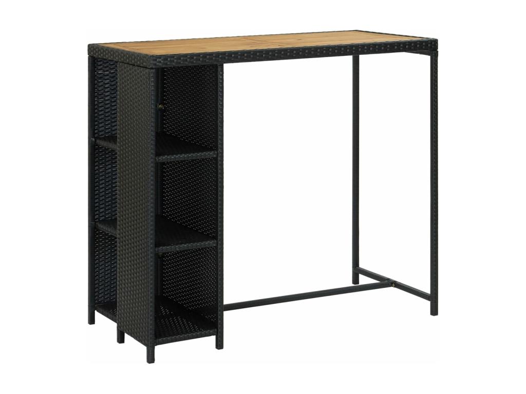 Mobili per la casa in vimini intrecciato in resina nera