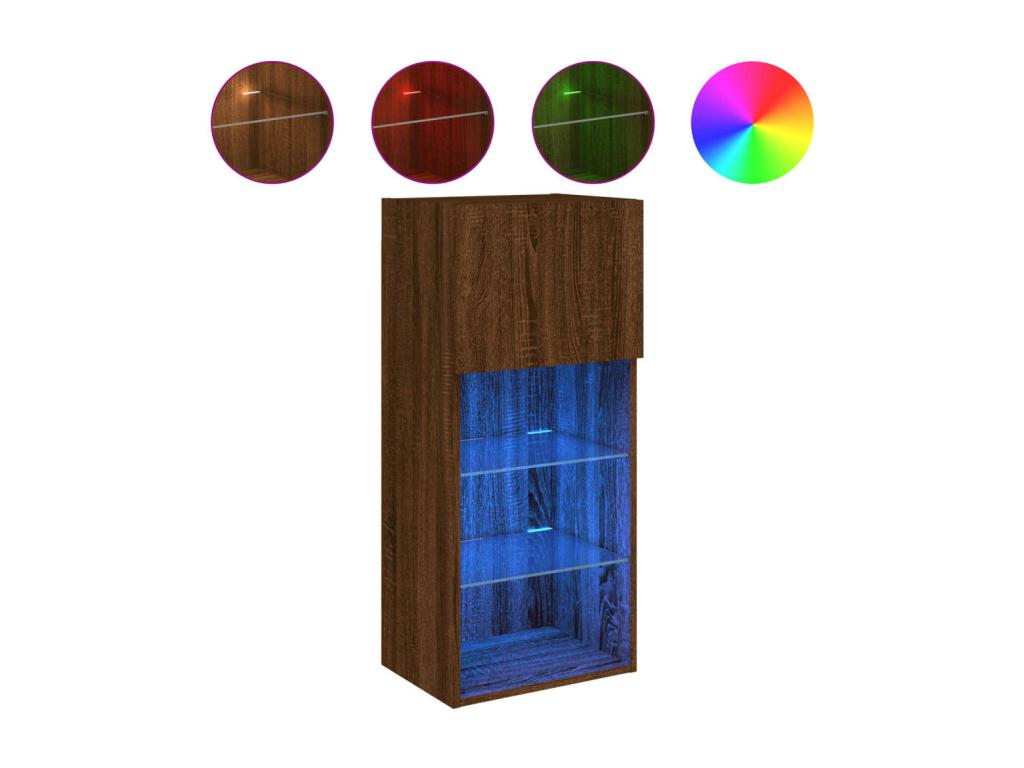 Mobili per la casa in legno di quercia marrone, 40,5 x 30 x 90 cm