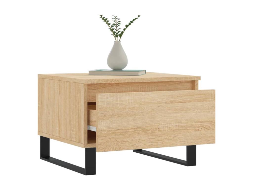 Tavolino da caffè in legno ingegnerizzato marrone, 50 x 46 x 35 cm