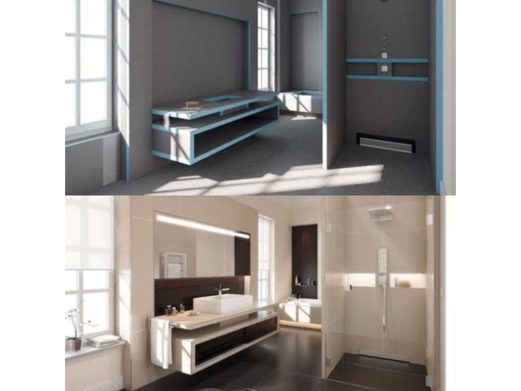 Mobili per la casa grigi, 250 x 60 x 5 cm