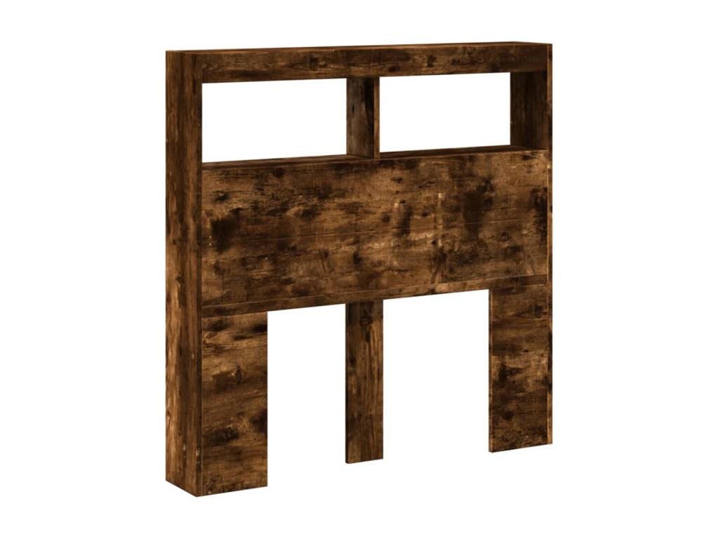 Letto in legno di quercia marrone, 100 x 17 x 102 cm