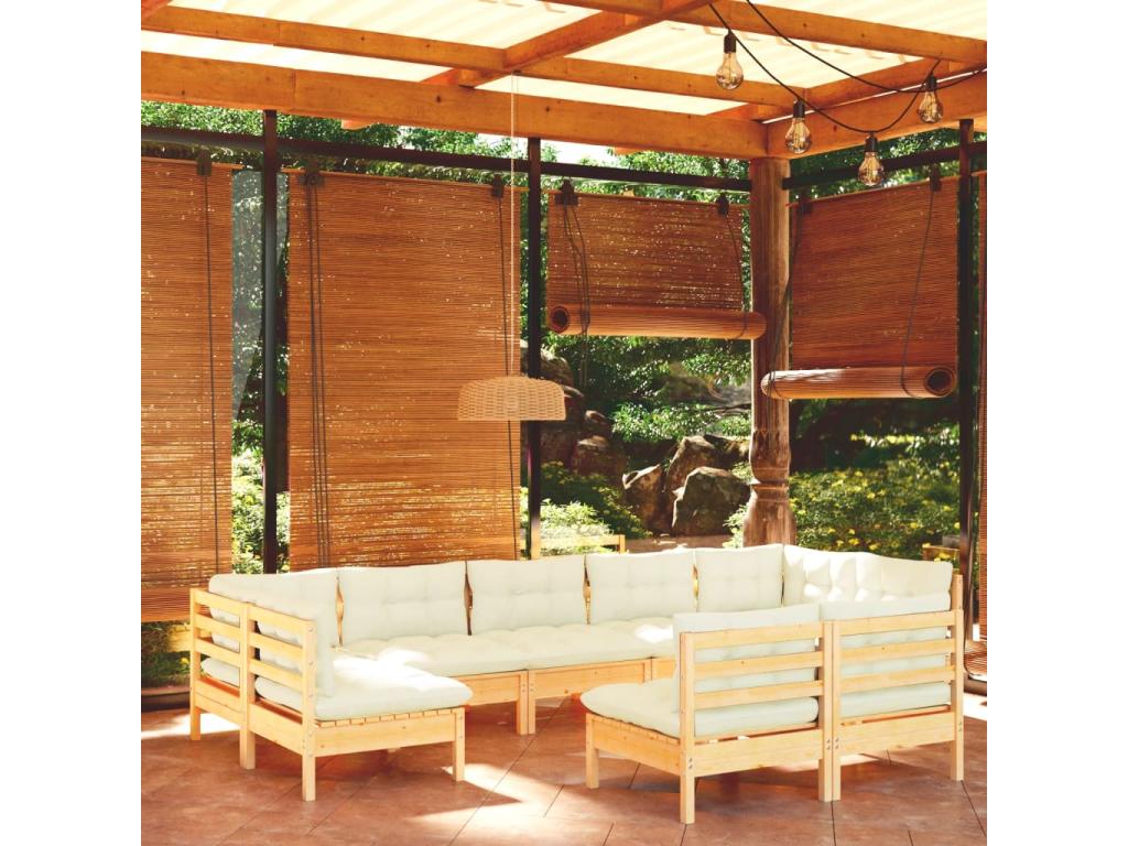 Set di mobili da esterno in legno di pino - dlz1766572599965