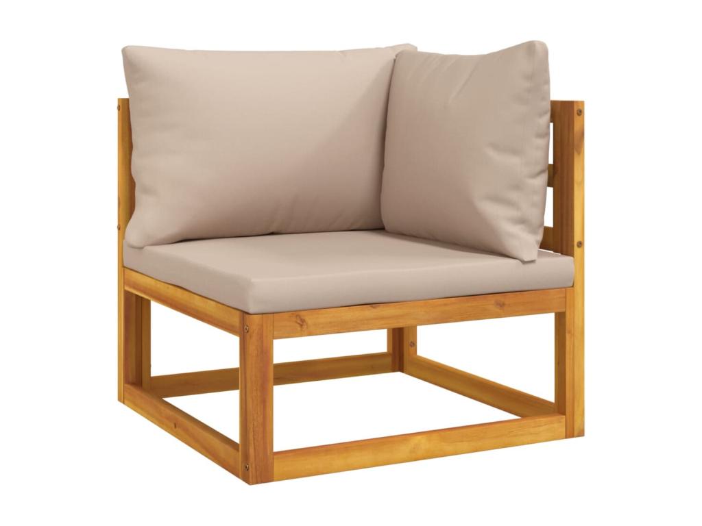 Set di mobili da esterno in legno massello marrone - dlz1766572988696