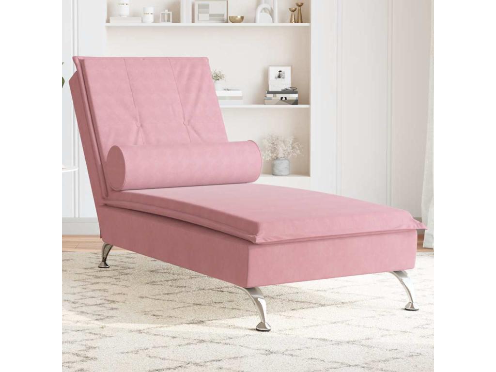Chaise longue in velluto