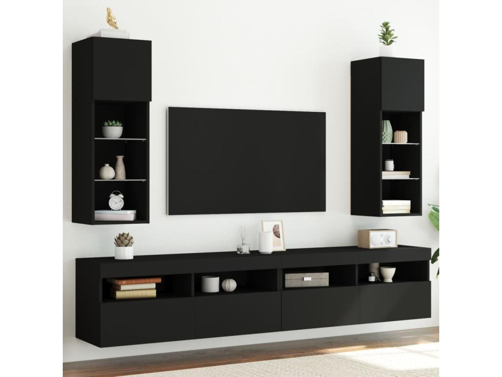 Mobili per la casa neri, 30,5 x 30 x 90 cm