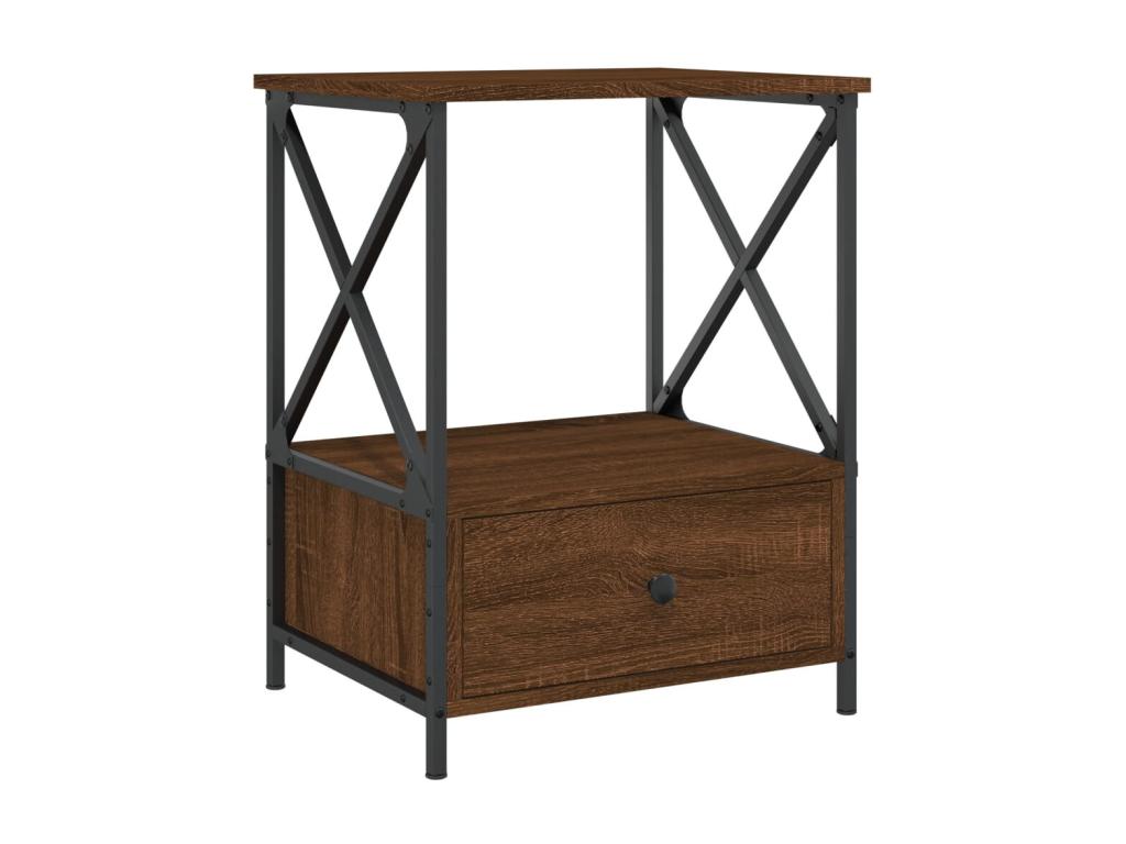 Mobili per la casa in legno di quercia marrone, 50 x 41 x 65 cm