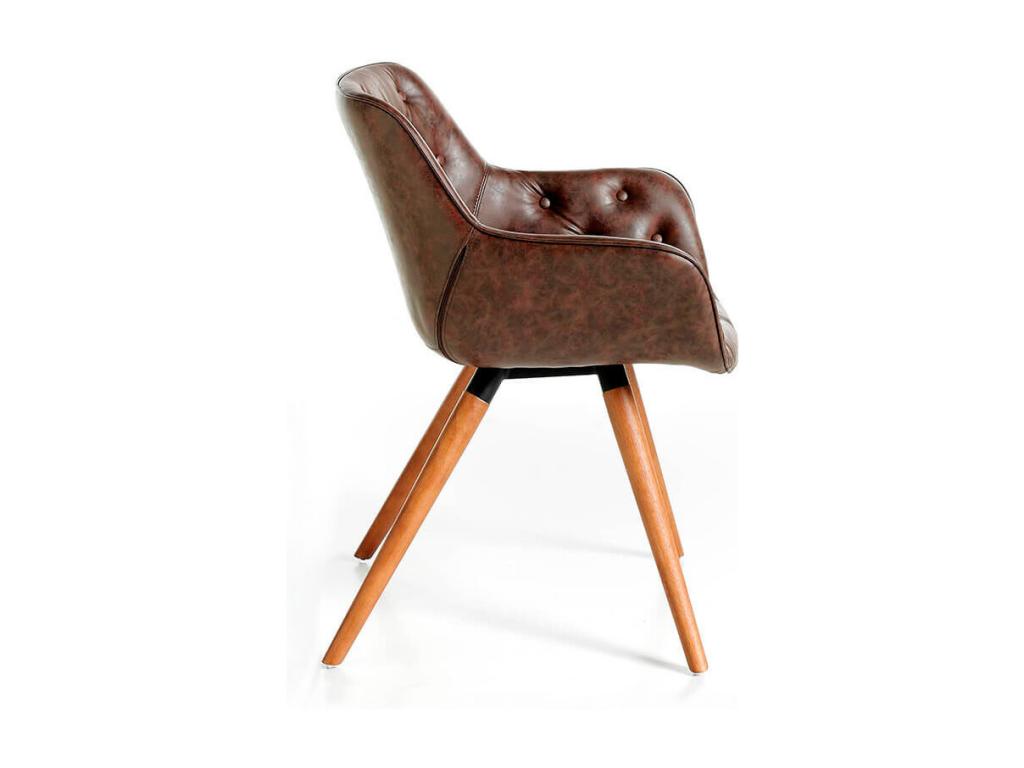 sedia in pelle bianca