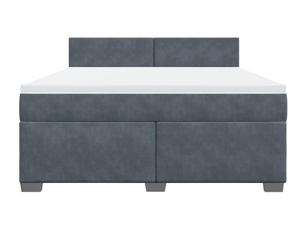 Materasso in velluto grigio, 180 x 200 cm