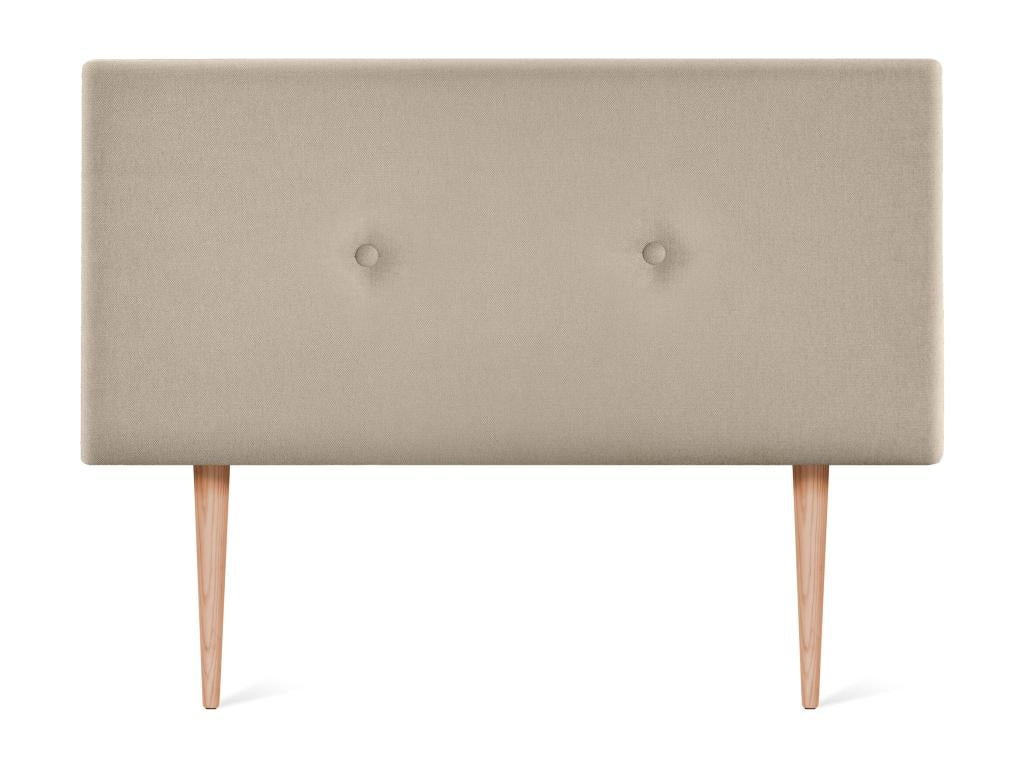 Letto in tessuto beige, 110 x 105 cm
