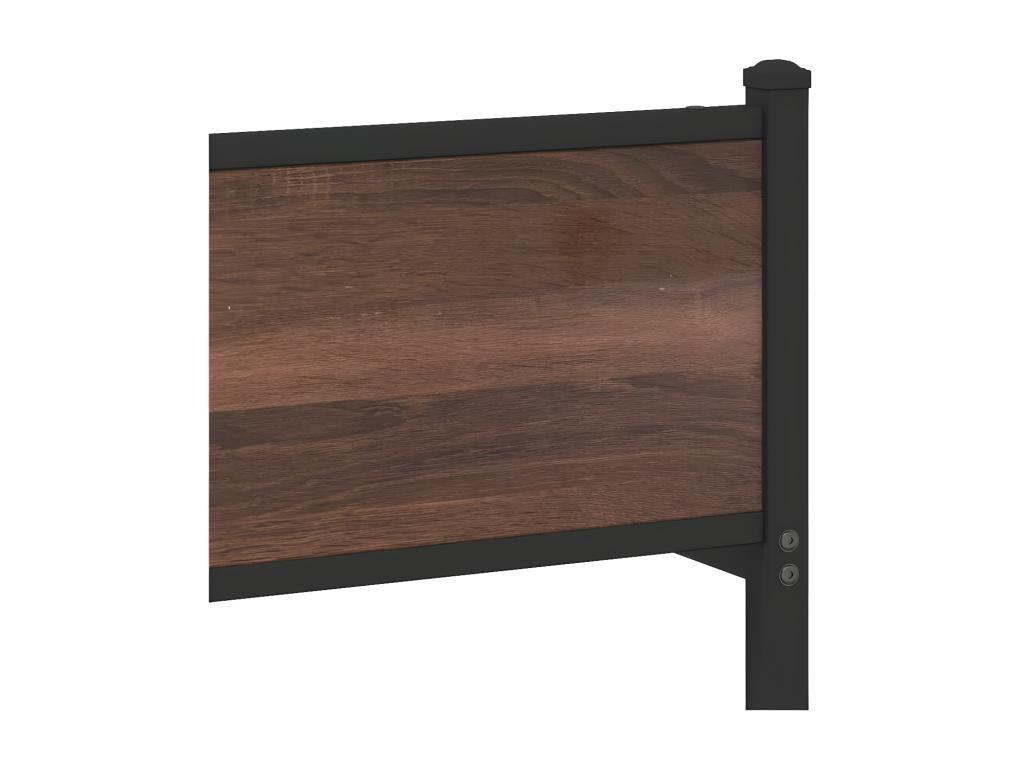 Struttura letto in metallo marrone, 137 x 190 cm
