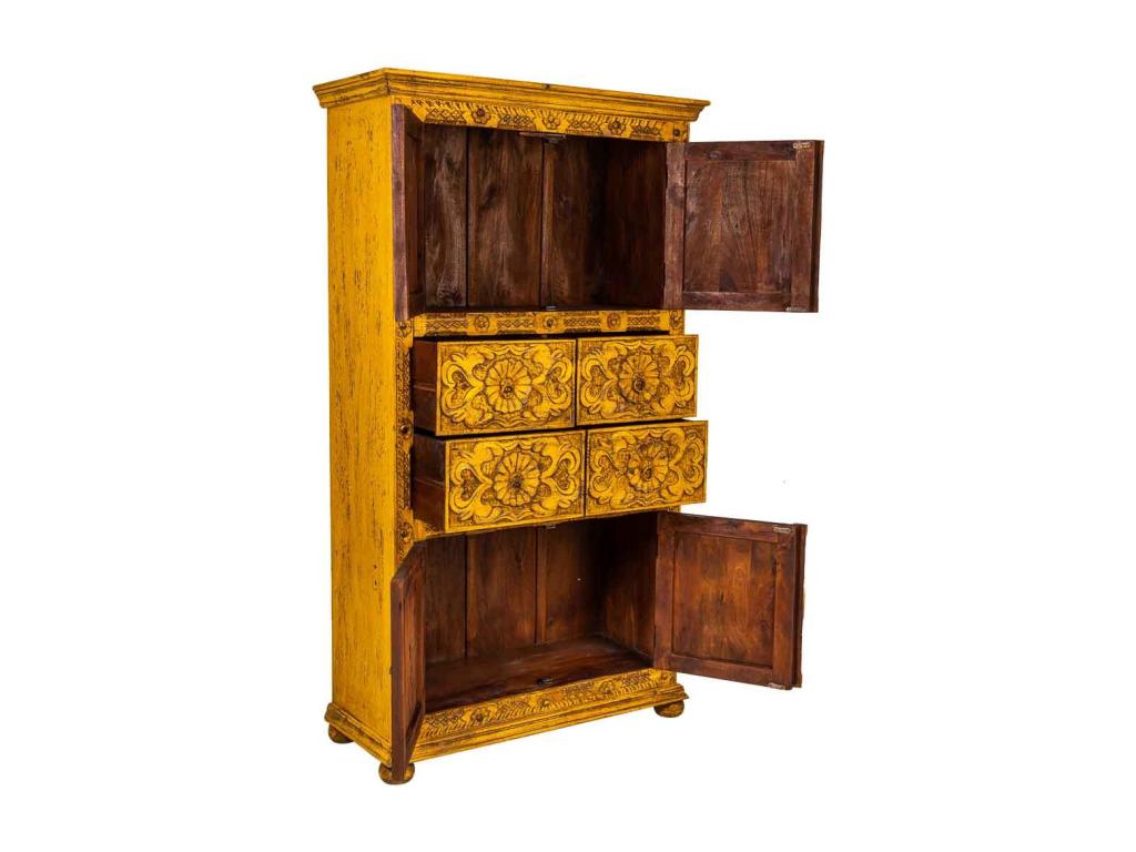 Armadio giallo, 102 x 44 x 183 cm