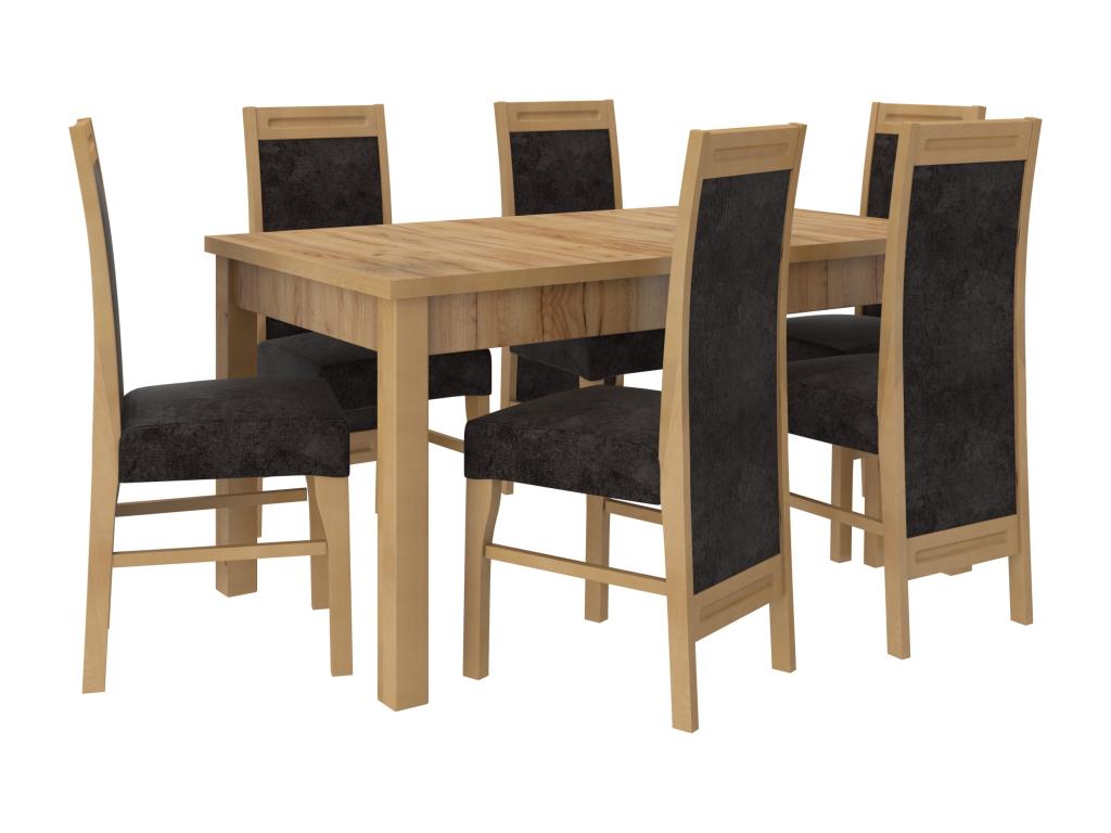 sedia in tessuto marrone