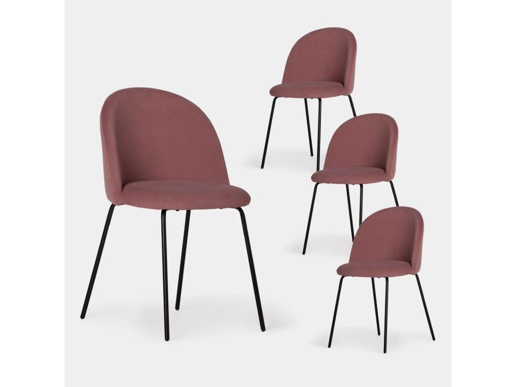 Sedia in velluto, 49 x 81 cm