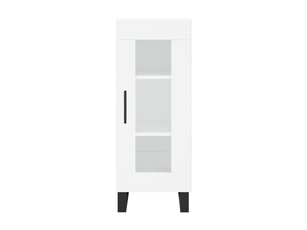 Credenza in legno ingegnerizzato bianco, 34,5 x 34 x 180 cm
