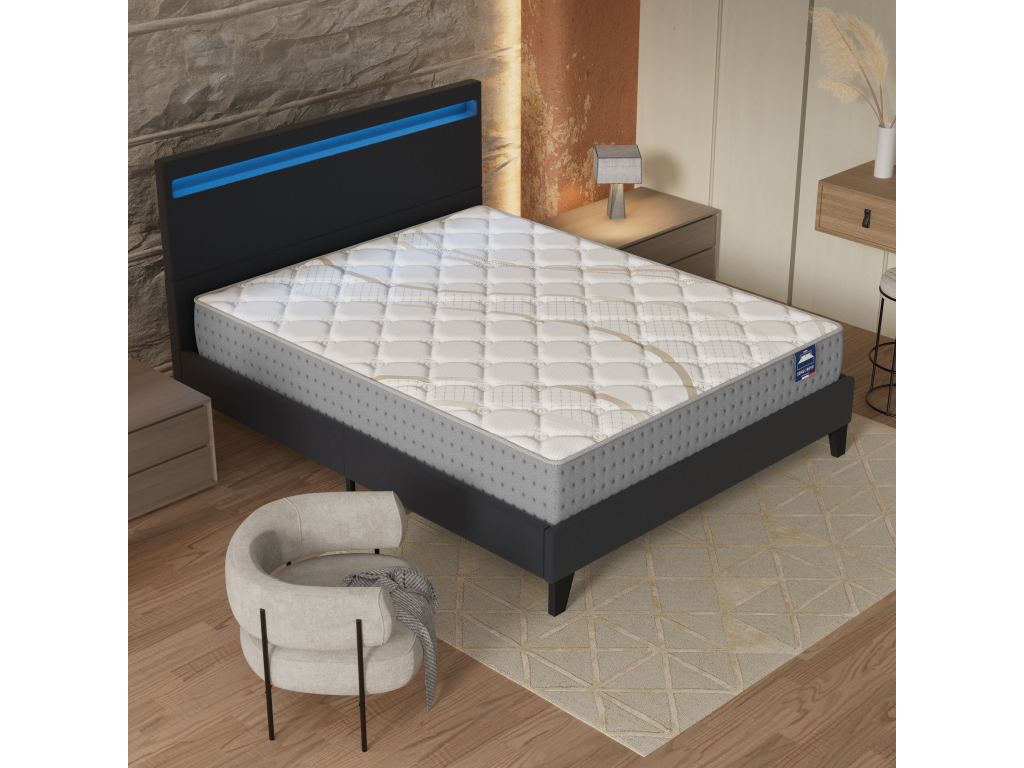 Materasso nero, spessore 25 cm, 140 x 190 cm